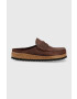 Birkenstock Кожени чехли Naples в кафяво 1025033 - Pepit.bg