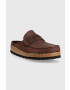 Birkenstock Кожени чехли Naples в кафяво 1025033 - Pepit.bg