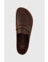 Birkenstock Кожени чехли Naples в кафяво 1025033 - Pepit.bg