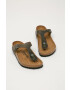 Birkenstock Кожени джапанки Gizeh в черно с равна подметка 1021469 - Pepit.bg