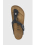 Birkenstock Кожени джапанки Gizeh в черно - Pepit.bg