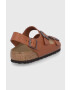 Birkenstock Кожени сандали Milano мъжки в кафяво - Pepit.bg