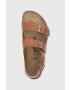 Birkenstock Кожени сандали Milano мъжки в кафяво - Pepit.bg