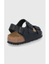 Birkenstock Кожени сандали Milano дамски в черно - Pepit.bg