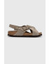 Birkenstock Кожени сандали Tulum SFB в бежово 1024110 - Pepit.bg
