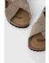 Birkenstock Кожени сандали Tulum SFB в бежово 1024110 - Pepit.bg
