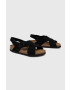Birkenstock Сандали от велур Tulum SFB в черно - Pepit.bg