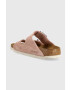 Birkenstock Велурени чехли - Pepit.bg