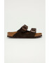 Birkenstock Велурени чехли Arizona в кафяво - Pepit.bg