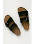 Birkenstock Велурени чехли Arizona в черно - Pepit.bg