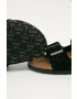 Birkenstock Велурени чехли Arizona в черно - Pepit.bg