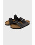 Birkenstock Велурени чехли Arizona Sfb в сиво - Pepit.bg