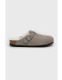 Birkenstock Велурени чехли Boston Shearling - Pepit.bg