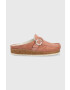Birkenstock Велурени чехли Buckley в розово - Pepit.bg