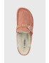 Birkenstock Велурени чехли Buckley в розово - Pepit.bg