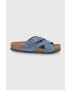 Birkenstock Велурени чехли Lugano - Pepit.bg