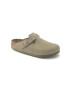 Birkenstock Велурени чехли 1025788 в зелено Boston - Pepit.bg