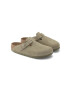 Birkenstock Велурени чехли 1025788 в зелено Boston - Pepit.bg