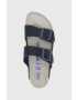 Birkenstock Велурени чехли Arizona дамски в тъмносиньо - Pepit.bg