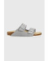 Birkenstock Велурени чехли Arizona BS в сребристо 1024248 - Pepit.bg