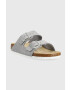 Birkenstock Велурени чехли Arizona BS в сребристо 1024248 - Pepit.bg