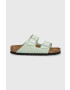 Birkenstock Велурени чехли Arizona SFB в зелено 1024213 - Pepit.bg