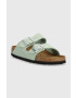 Birkenstock Велурени чехли Arizona SFB в зелено 1024213 - Pepit.bg