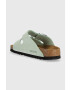 Birkenstock Велурени чехли Arizona SFB в зелено 1024213 - Pepit.bg