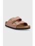 Birkenstock Велурени чехли Arizona SFB - Pepit.bg