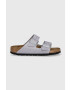 Birkenstock Велурени чехли Arizona SFB в лилаво 1024241 - Pepit.bg