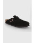 Birkenstock Велурени чехли Boston в кафяво - Pepit.bg