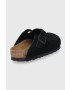 Birkenstock Велурени чехли Boston в розово 1025552 - Pepit.bg