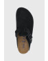 Birkenstock Велурени чехли Boston в розово 1025552 - Pepit.bg