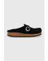 Birkenstock Велурени чехли Buckley в черно 1017826 - Pepit.bg