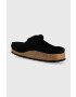 Birkenstock Велурени чехли Buckley в черно 1017826 - Pepit.bg