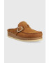 Birkenstock Велурени чехли Buckley в кафяво 1024028 - Pepit.bg