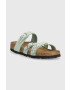 Birkenstock Велурени чехли Franca Injected Rivets SFB - Pepit.bg