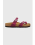 Birkenstock Велурени чехли Mayari - Pepit.bg