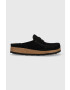 Birkenstock Велурени чехли NAPLES в черно 1024880 - Pepit.bg