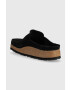 Birkenstock Велурени чехли NAPLES в черно 1024880 - Pepit.bg