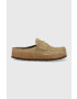 Birkenstock Велурени чехли NAPLES в бежово 1025003 - Pepit.bg