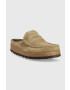 Birkenstock Велурени чехли NAPLES в бежово 1025003 - Pepit.bg