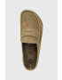Birkenstock Велурени чехли NAPLES в бежово 1025003 - Pepit.bg