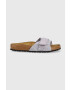 Birkenstock Велурени чехли Oita в лилаво 1025334 - Pepit.bg