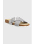 Birkenstock Велурени чехли Siena в сребристо 1024212 - Pepit.bg