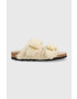 Birkenstock Вълнени чехли Arizona Bb Shearling в сиво - Pepit.bg