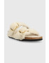 Birkenstock Вълнени чехли Arizona Bb Shearling в сиво - Pepit.bg