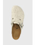 Birkenstock Вълнени чехли Boston WZ в сиво - Pepit.bg