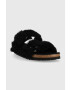 Birkenstock Вълнени пантофи Arizona BB Shearling в черно - Pepit.bg