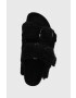Birkenstock Вълнени пантофи Arizona BB Shearling в черно - Pepit.bg